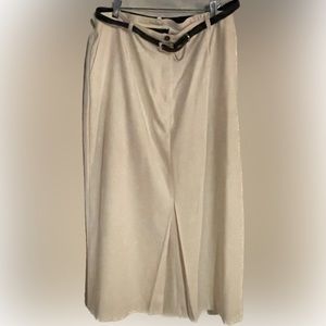 Cream Vintage Sag Harbor Lined Pencil Skirt 16